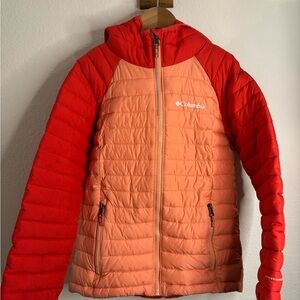 Columbia Kids' Vibrant Red and Pinky/Orange Puffer Jacket